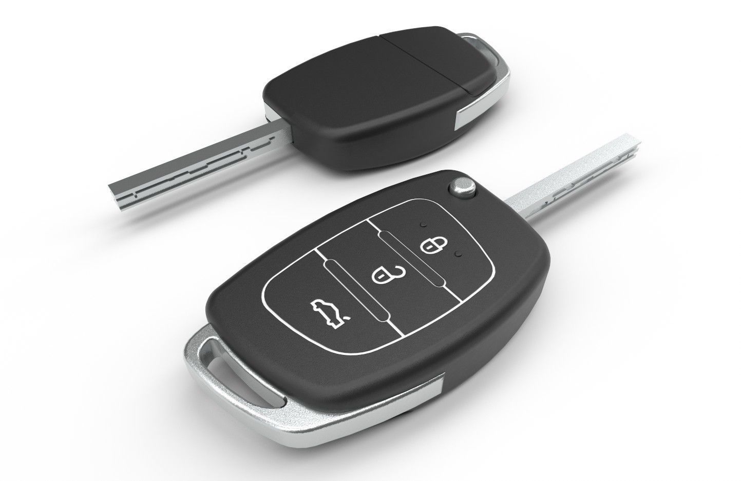 Car key Model 2 Low-poly 3D model_9