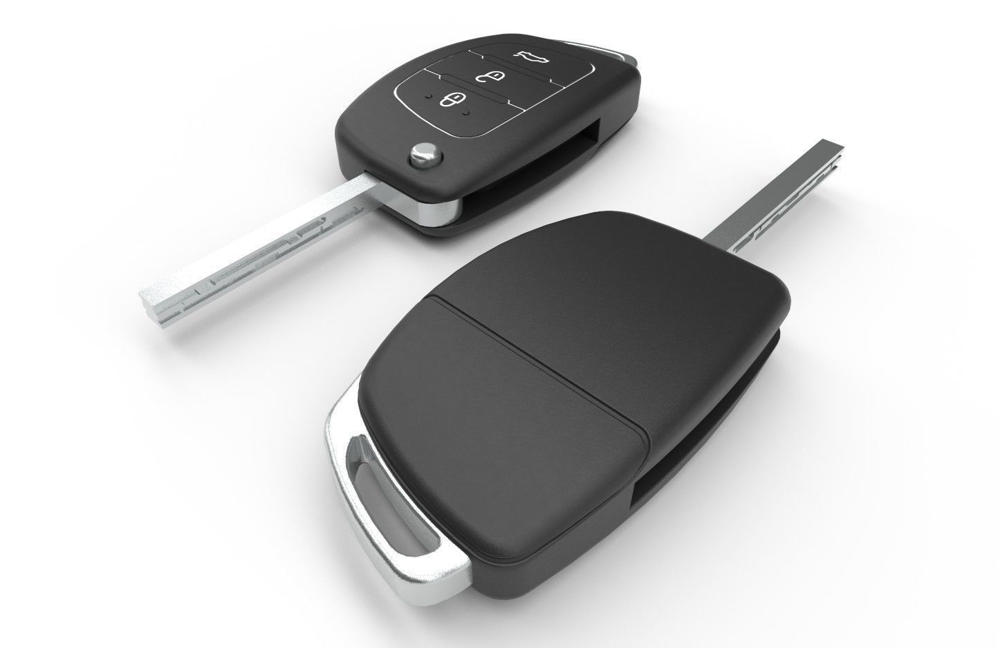 Car key Model 2 Low-poly 3D model_4