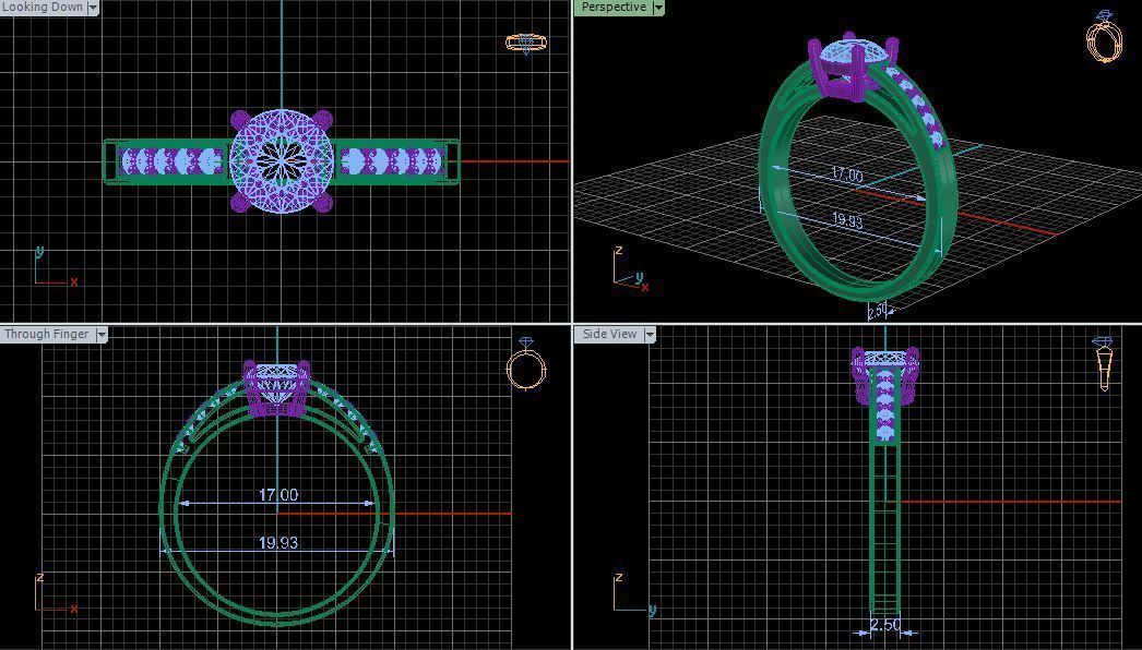 Wedding ring 3 d model 3D print model_8