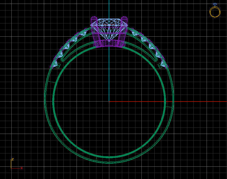 Wedding ring 3 d model 3D print model_4