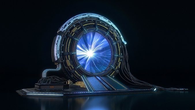 Scifi Portals Time Travel Devices 3D model