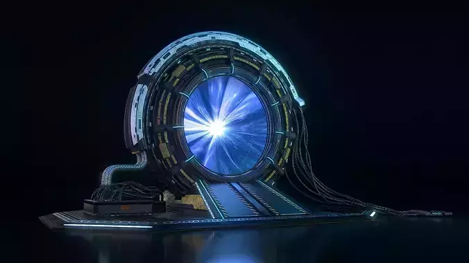Scifi Portals Time Travel Devices 3D model