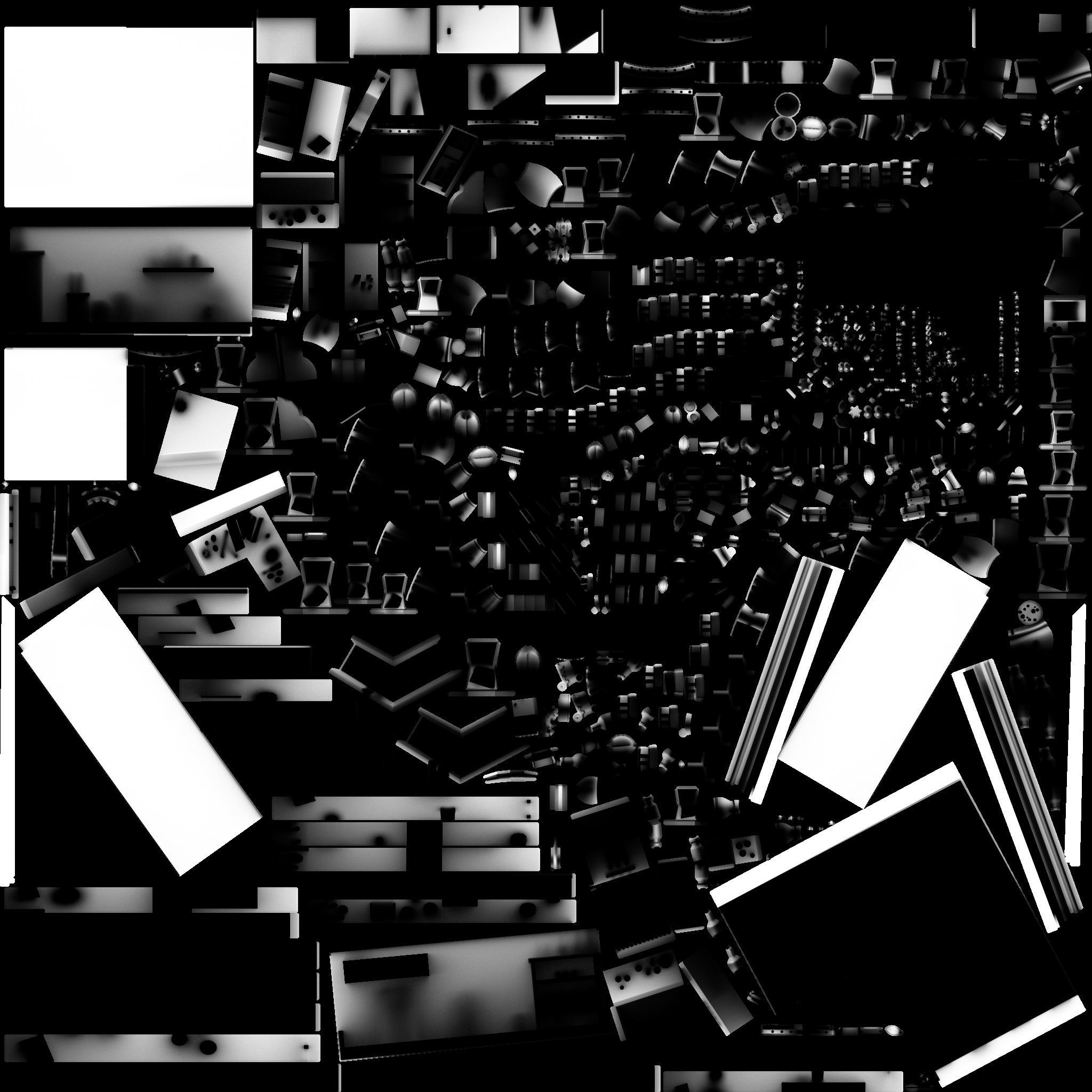 Isometric Bar room 3d model Low-poly 3D model_4