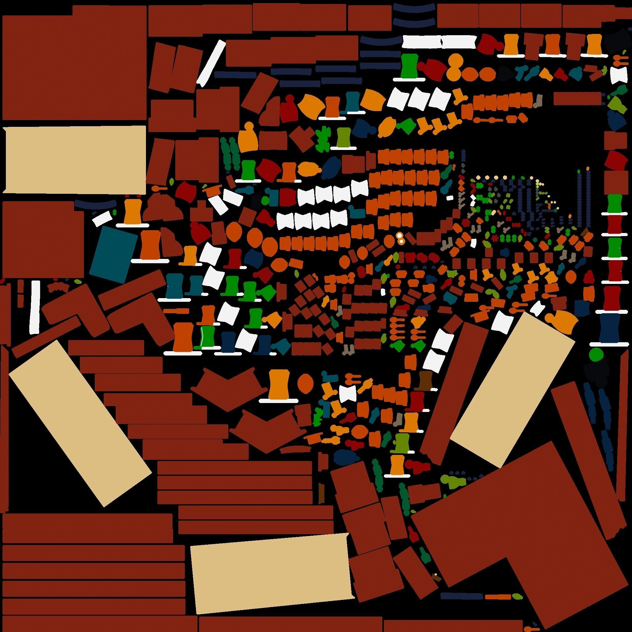 Isometric Bar room 3d model Low-poly 3D model_2