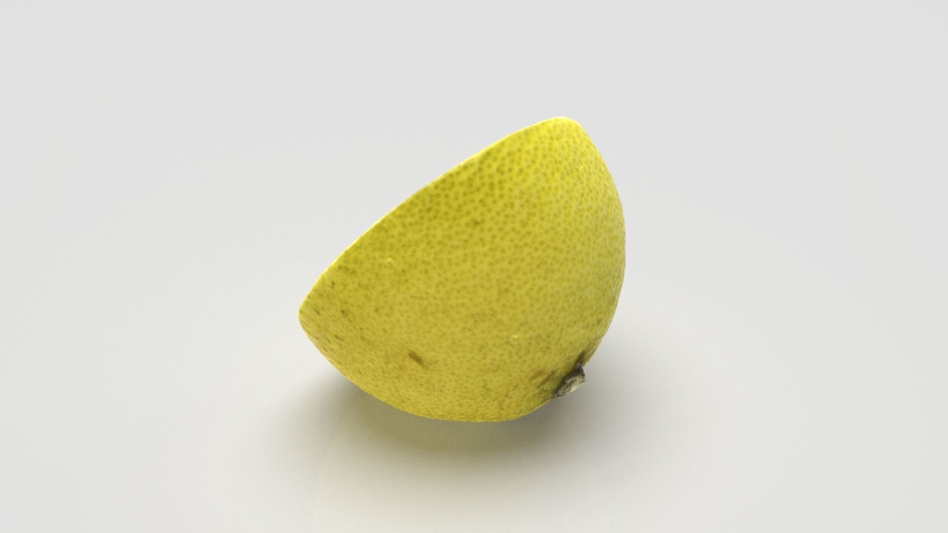 Lemon Half Low-poly 3D model_3