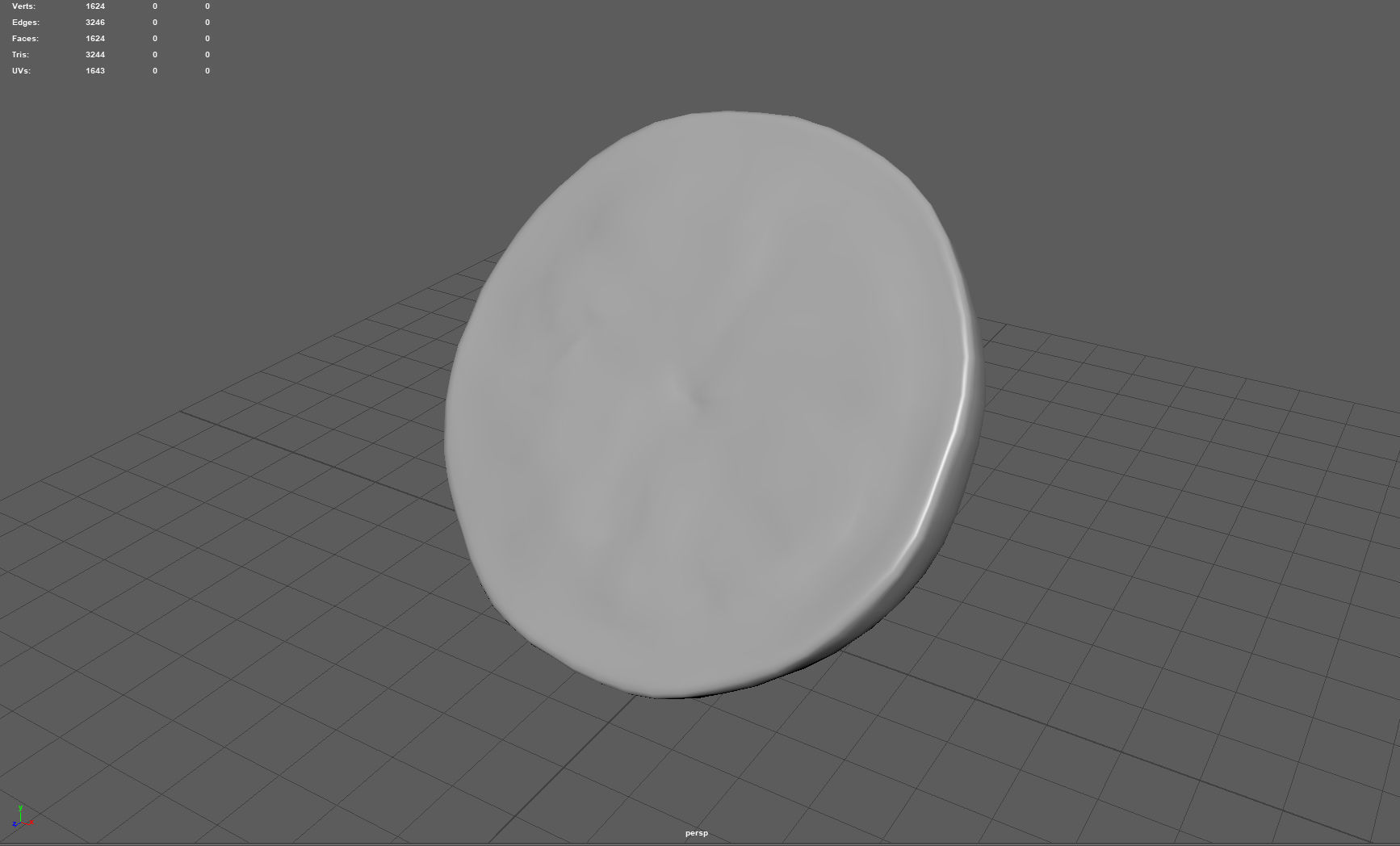 Lemon Half Low-poly 3D model_6