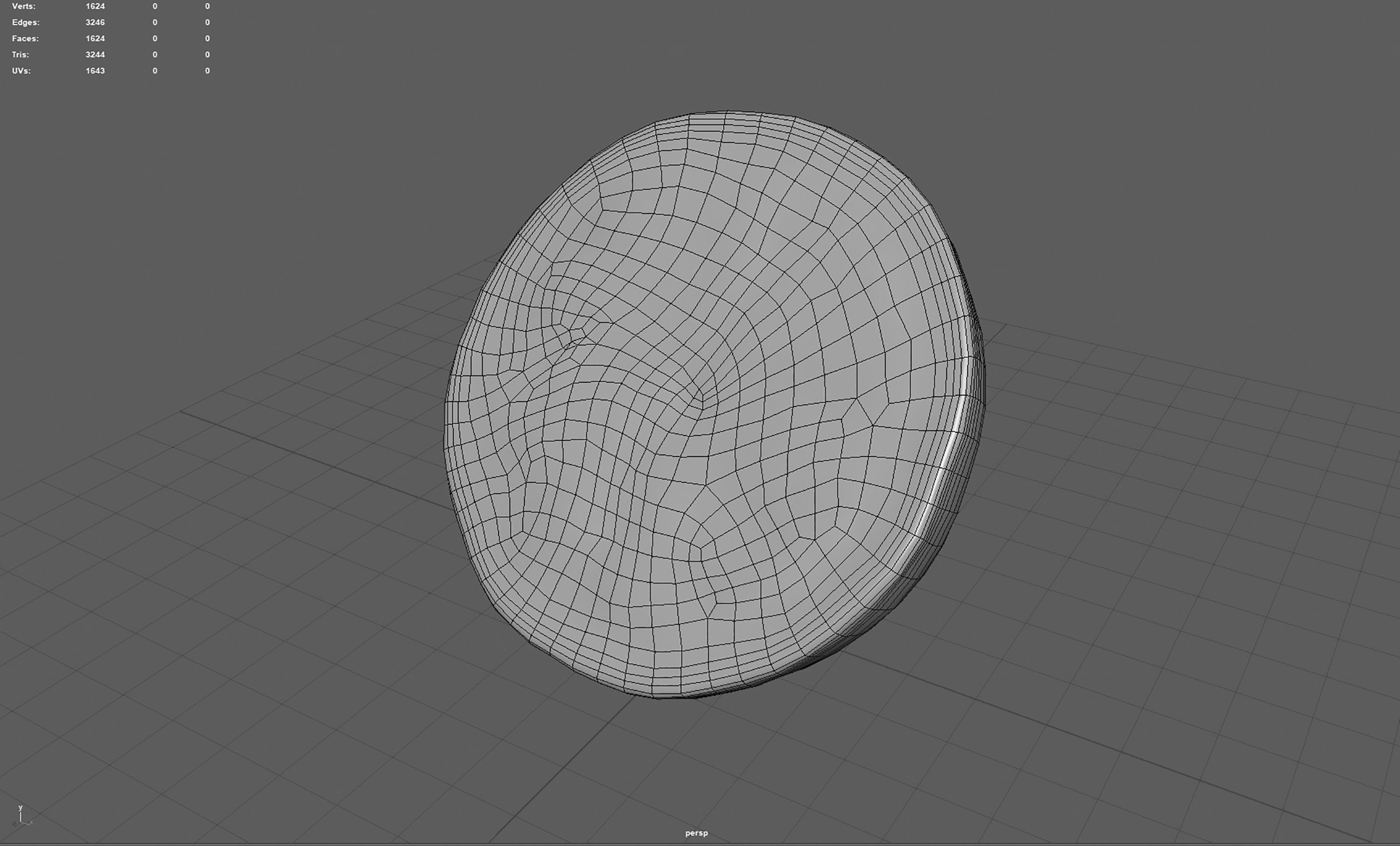 Lemon Half Low-poly 3D model_13