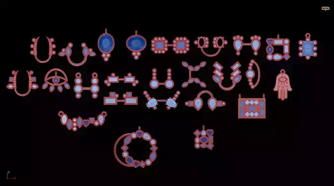 Mini earrings v4 3D print model