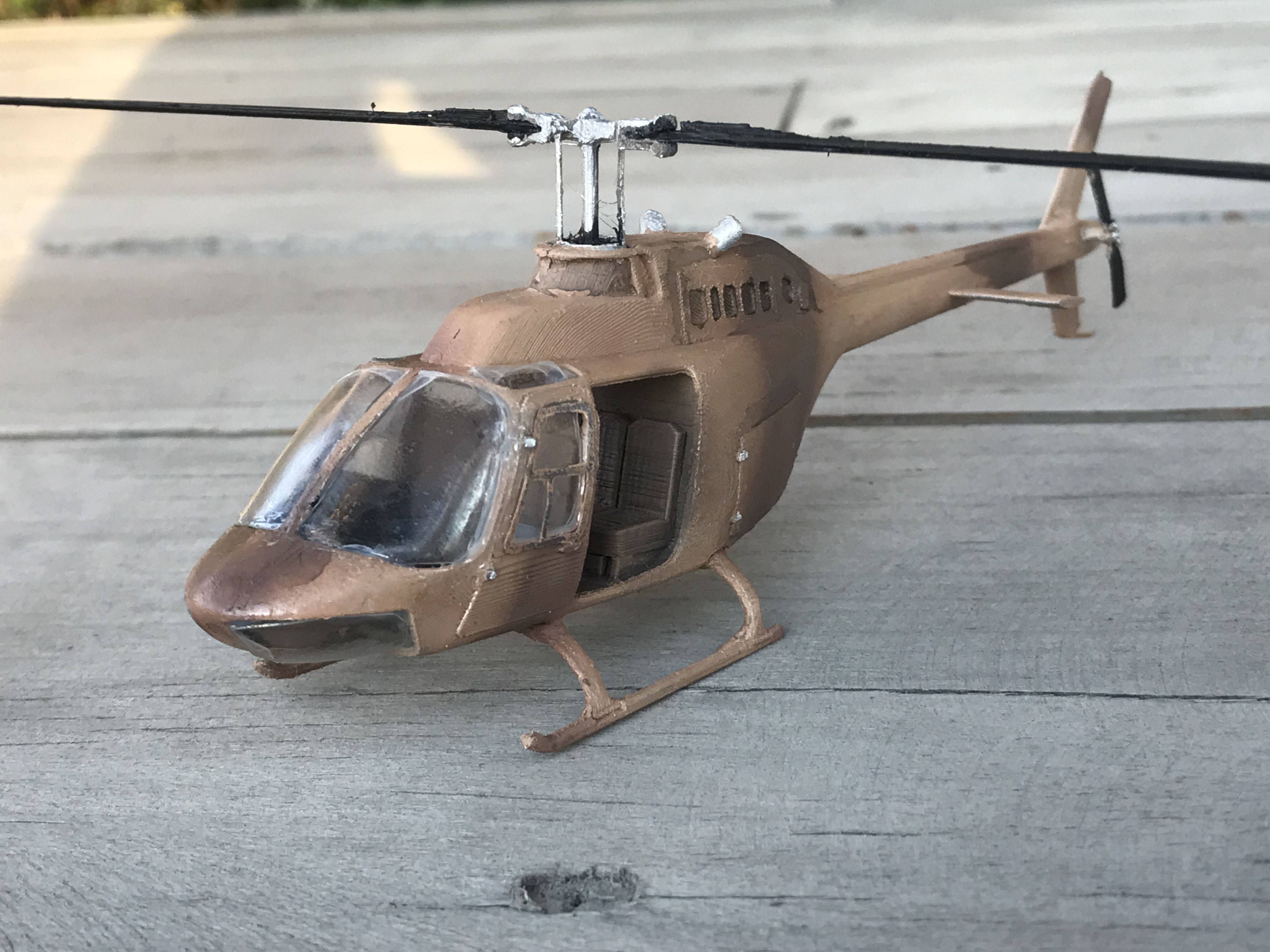 BELL JETRANGER A206 - SCALE 1 48 - 3d PRINTABLE 3D print model_3