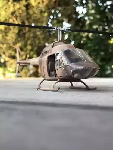 BELL JETRANGER A206 - SCALE 1 48 - 3d PRINTABLE 3D print model