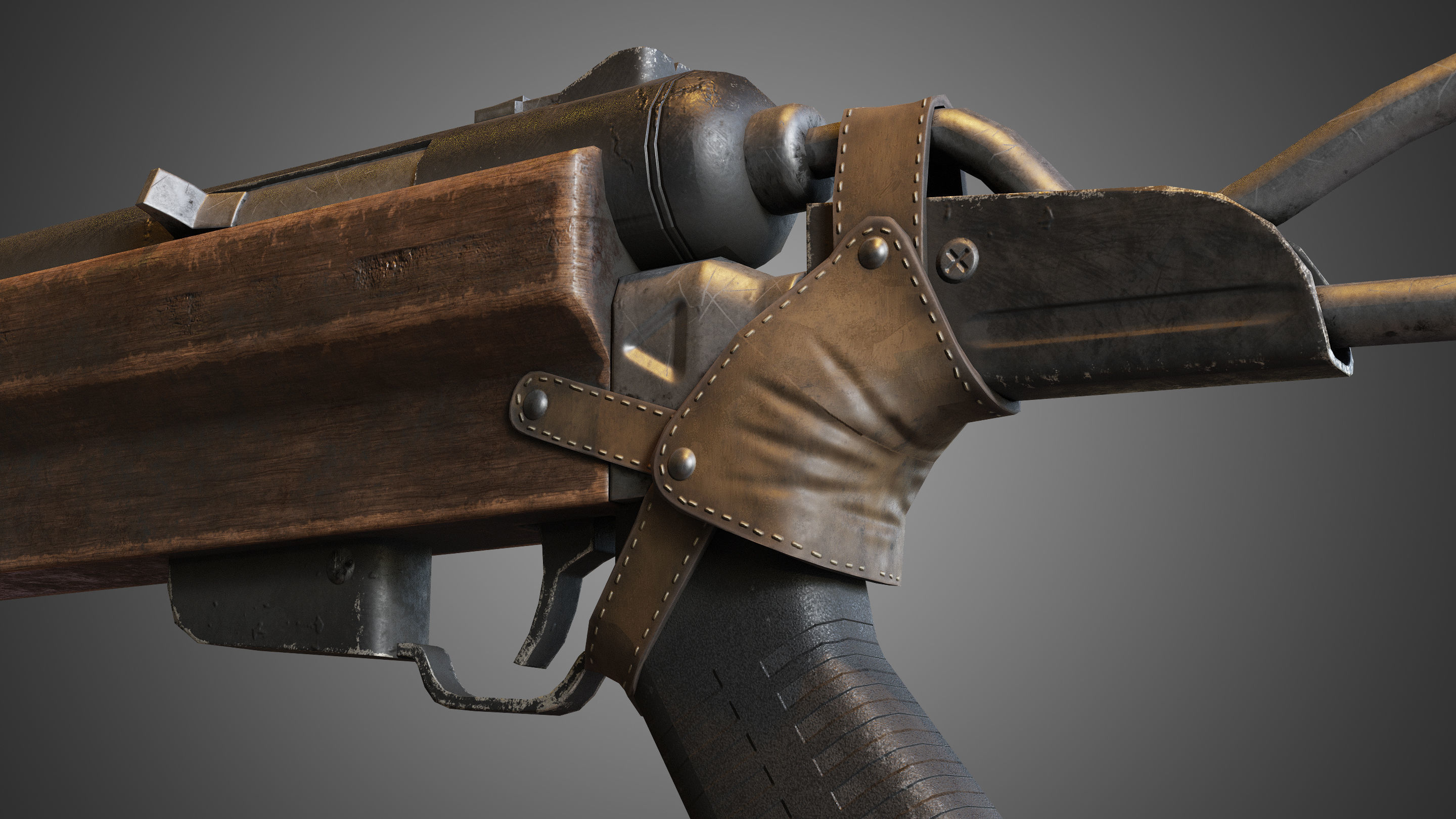 MK-1 gun Low-poly 3D model_7