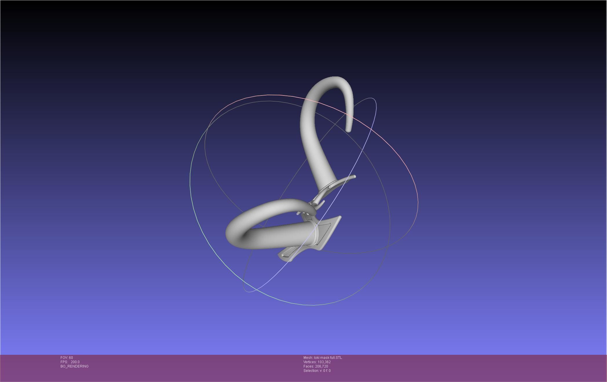 Marvel Lady Loki Mask Printable Assembly 3D print model_12