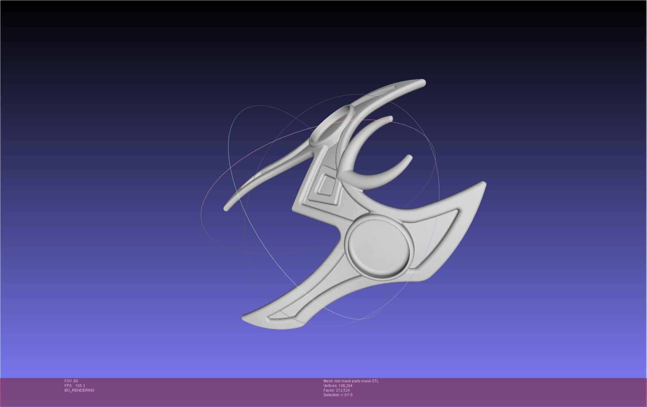 Marvel Lady Loki Mask Printable Assembly 3D print model_63