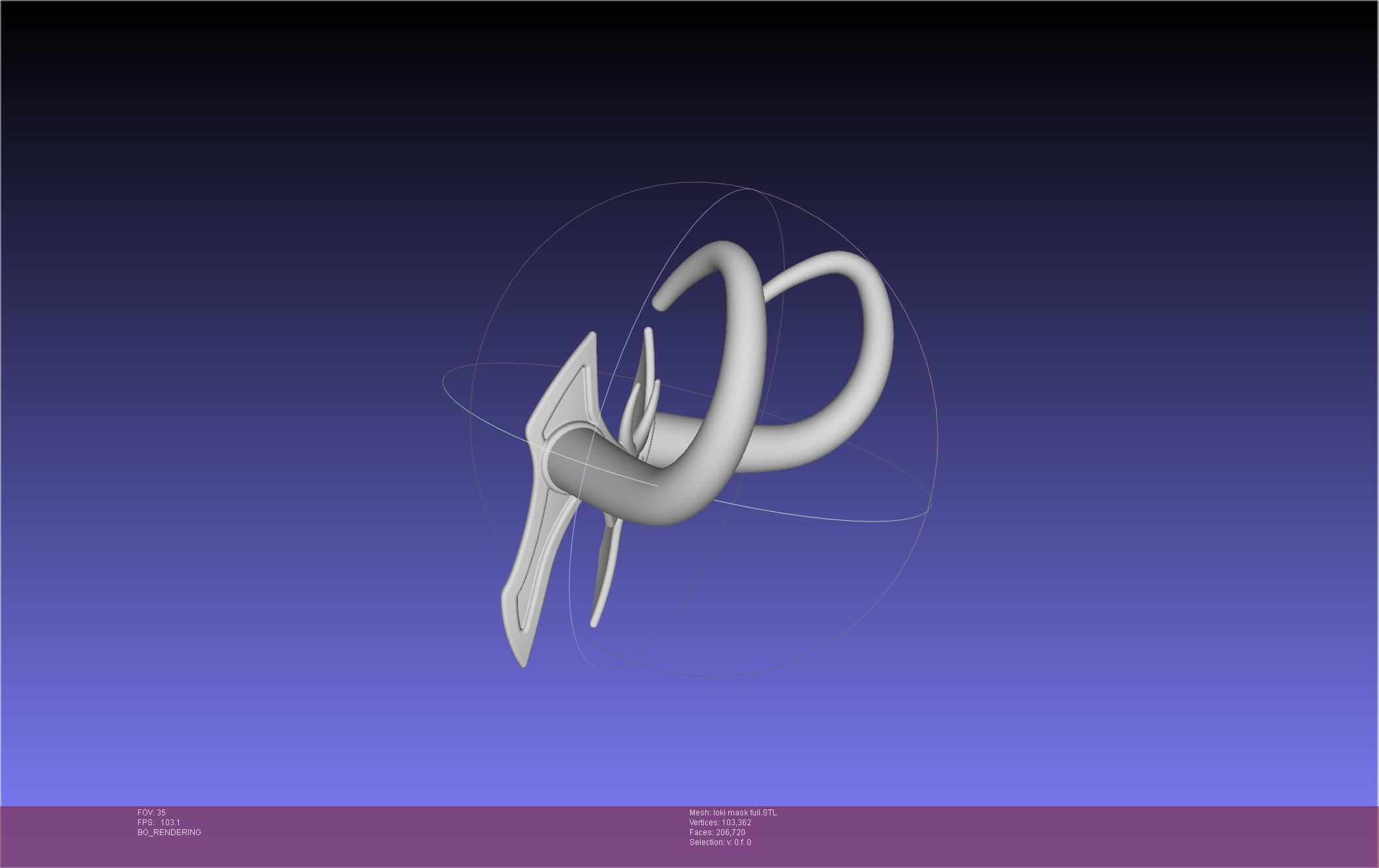 Marvel Lady Loki Mask Printable Assembly 3D print model_40