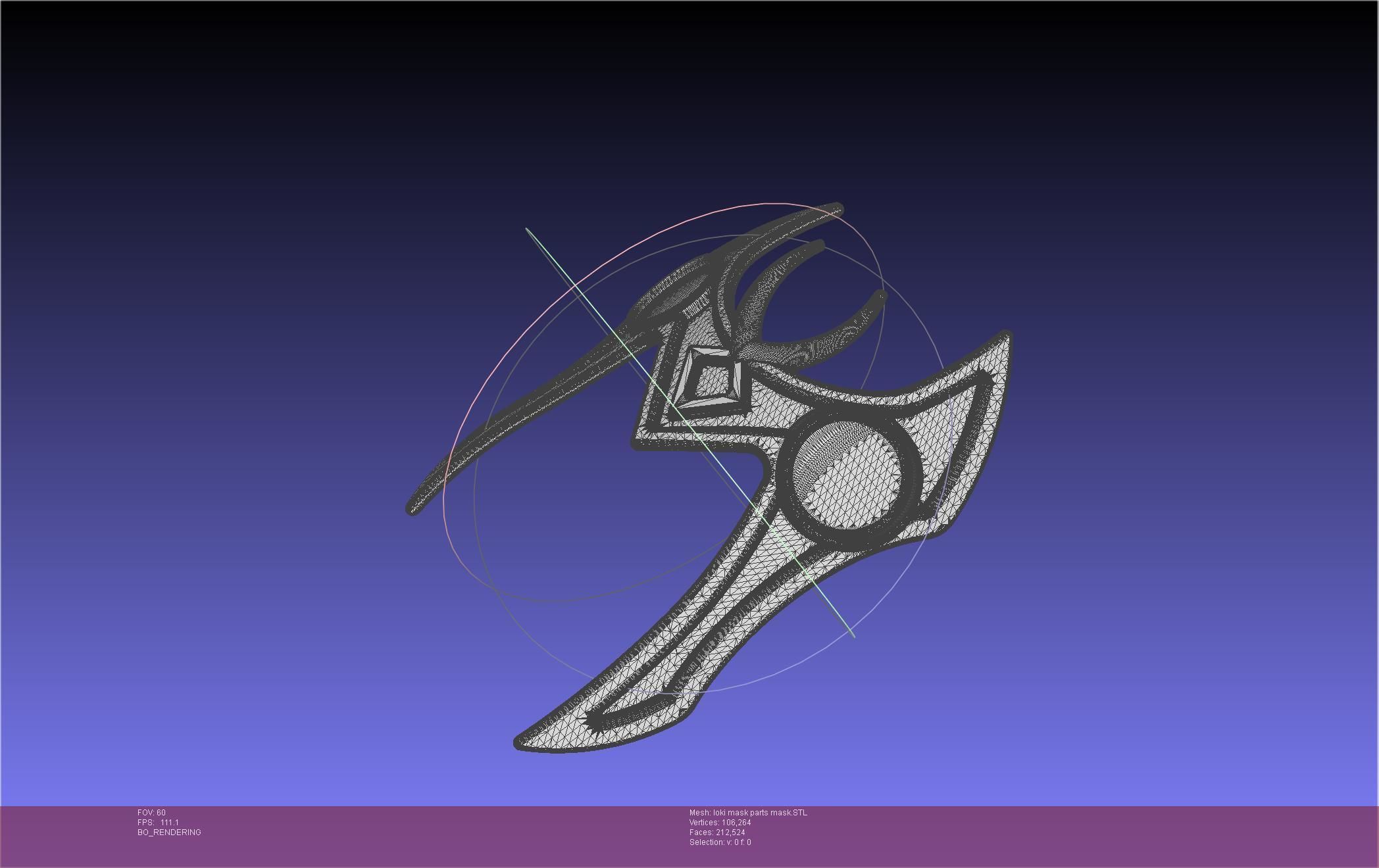 Marvel Lady Loki Mask Printable Assembly 3D print model_64