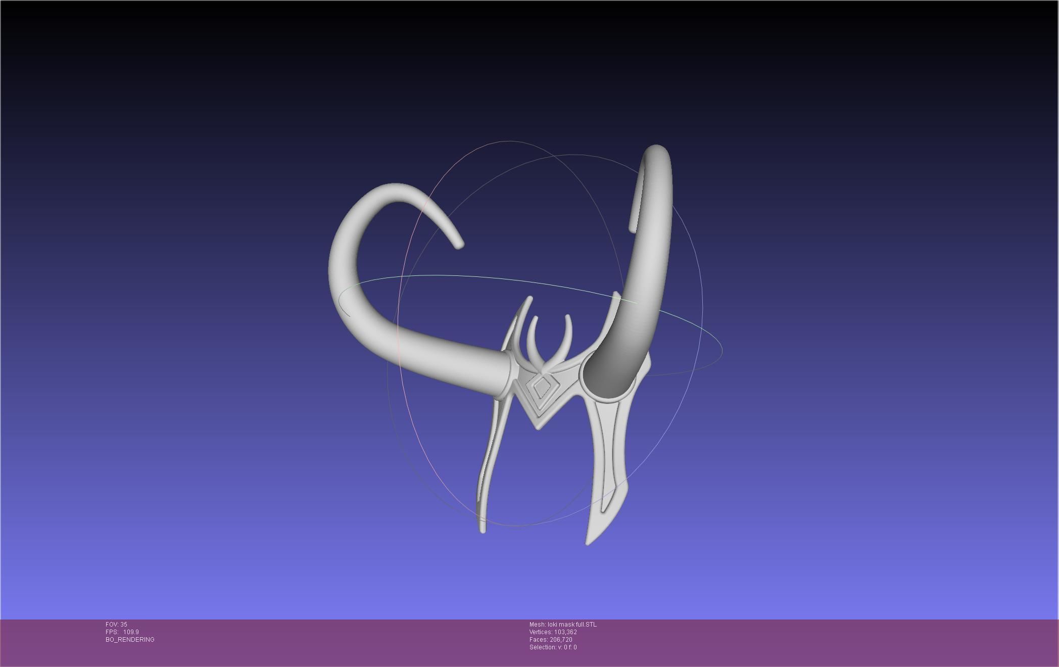 Marvel Lady Loki Mask Printable Assembly 3D print model_43