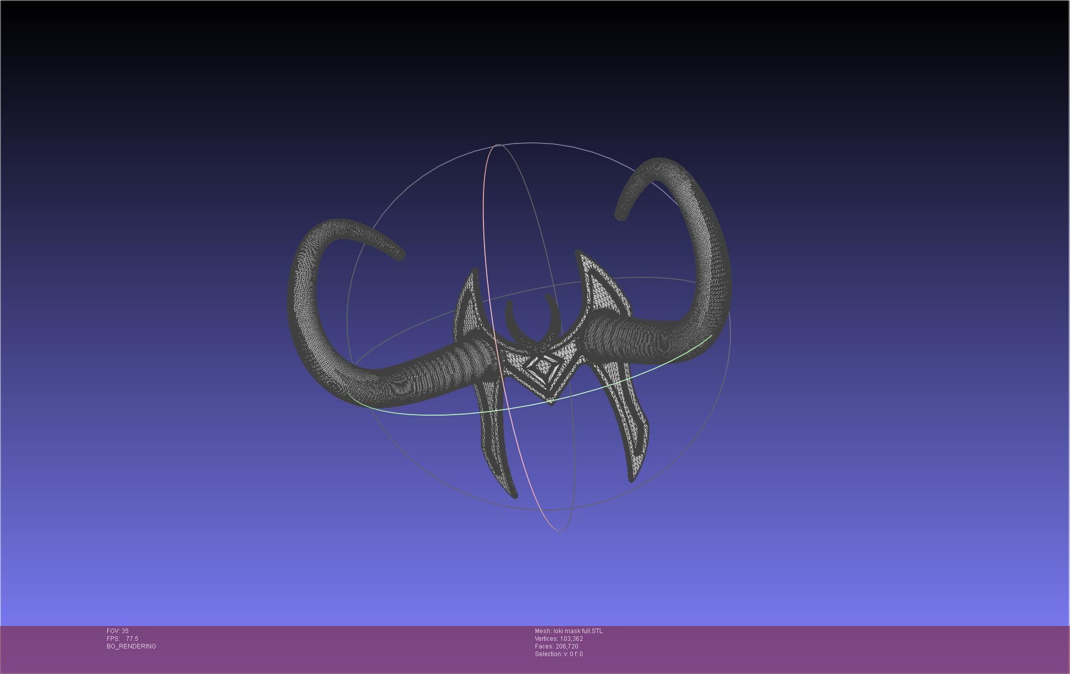 Marvel Lady Loki Mask Printable Assembly 3D print model_38