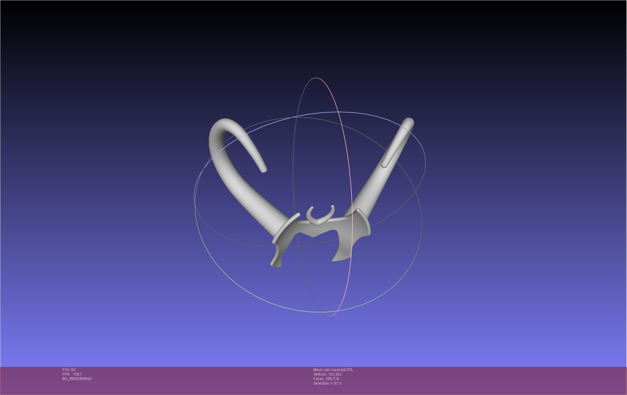 Marvel Lady Loki Mask Printable Assembly 3D print model_11