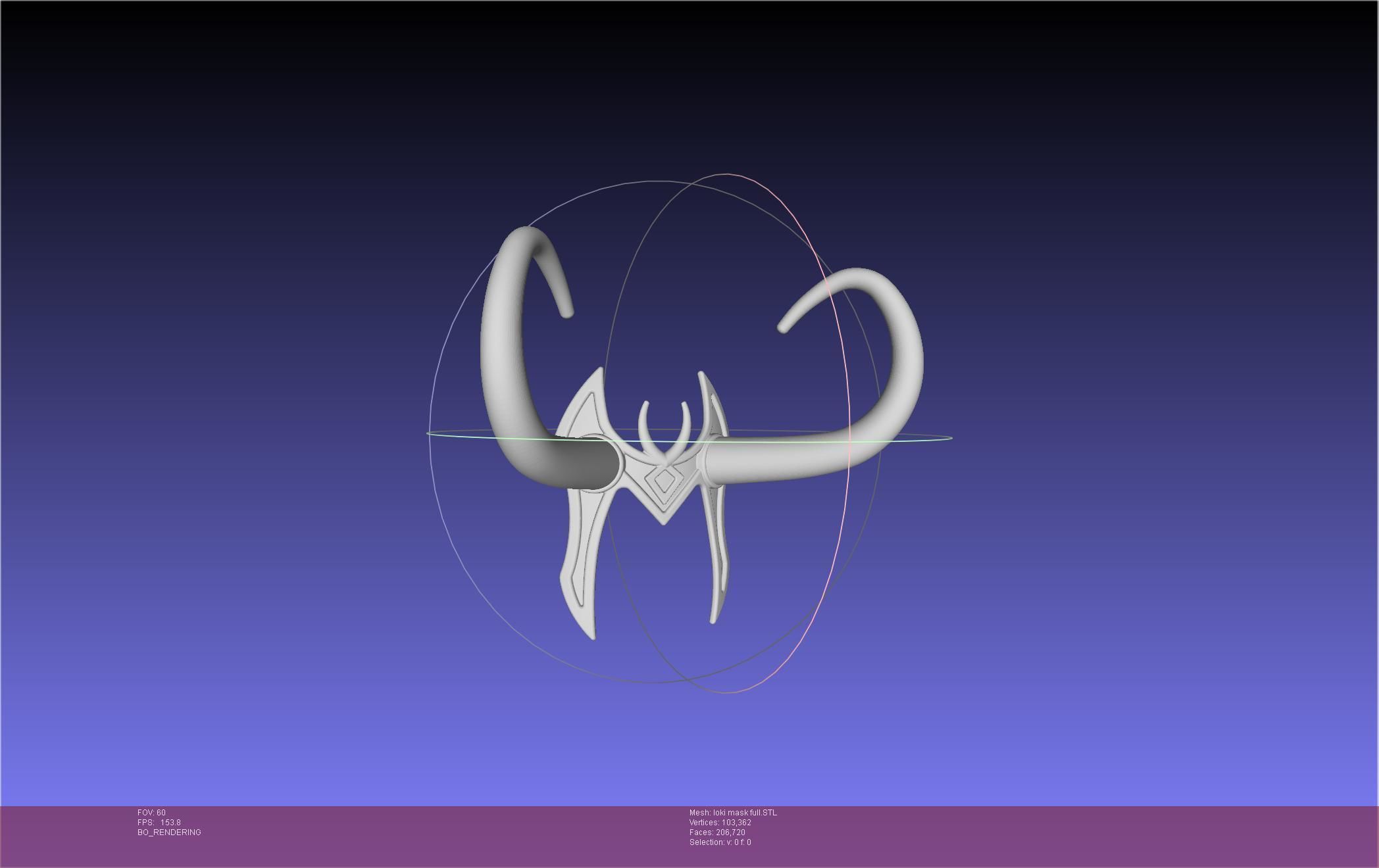 Marvel Lady Loki Mask Printable Assembly 3D print model_4