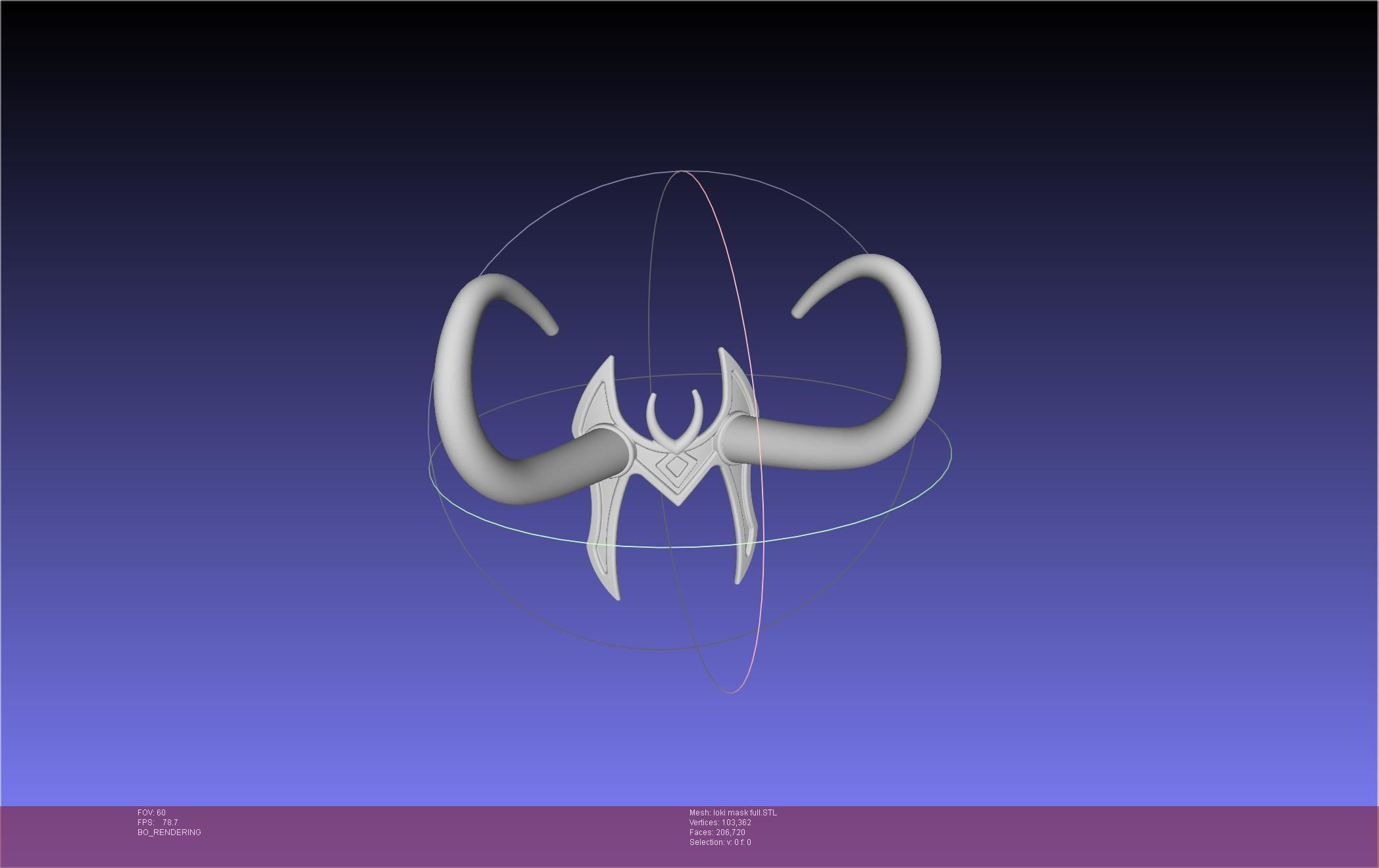 Marvel Lady Loki Mask Printable Assembly 3D print model_3