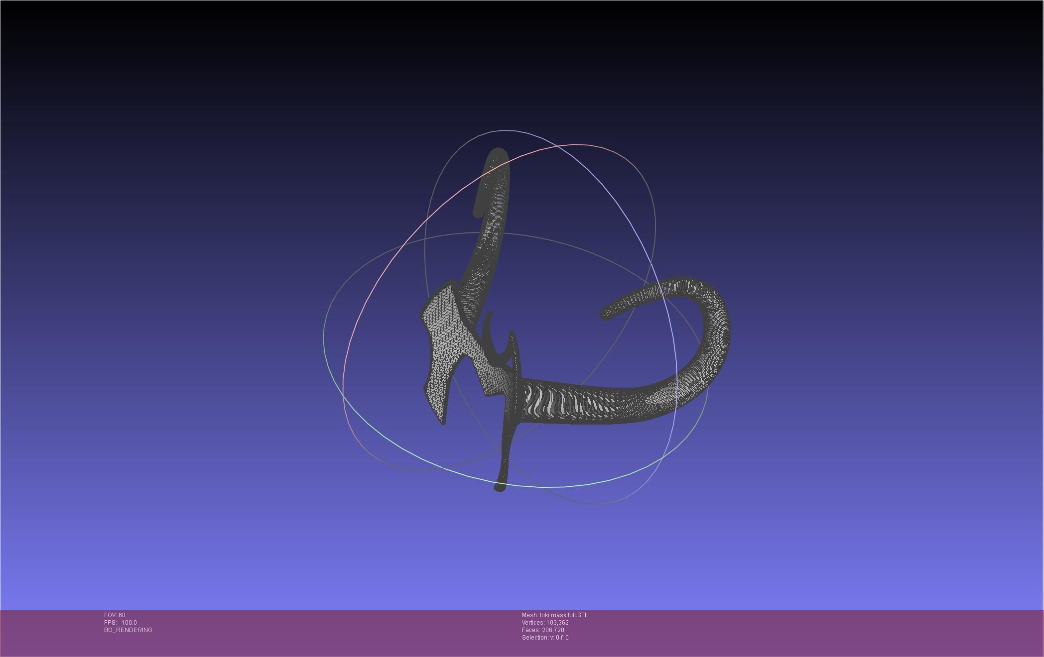 Marvel Lady Loki Mask Printable Assembly 3D print model_25