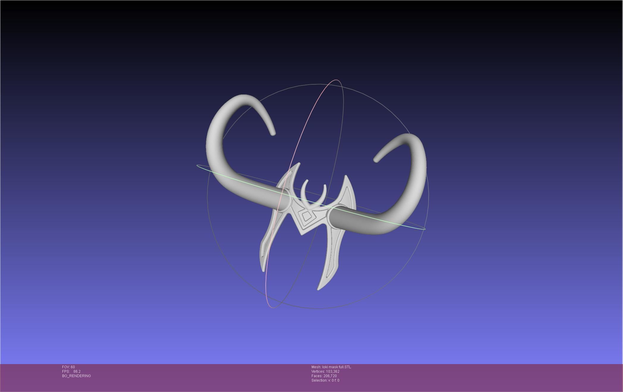 Marvel Lady Loki Mask Printable Assembly 3D print model_13