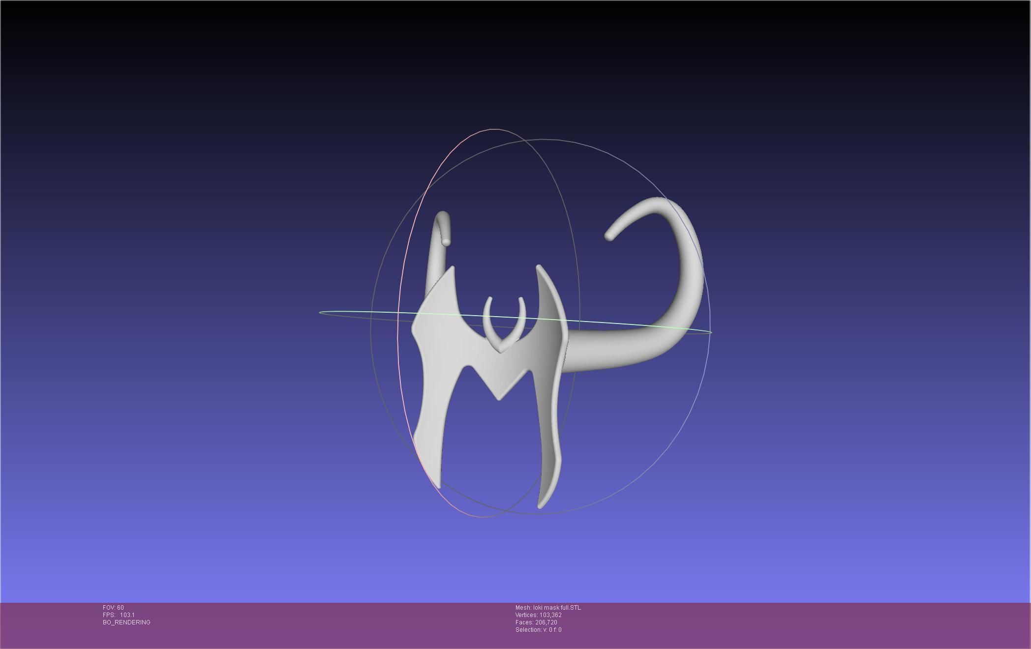 Marvel Lady Loki Mask Printable Assembly 3D print model_6