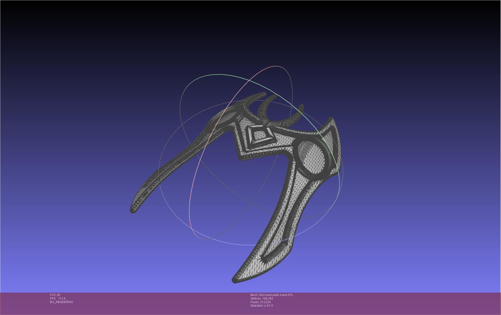 Marvel Lady Loki Mask Printable Assembly 3D print model_65