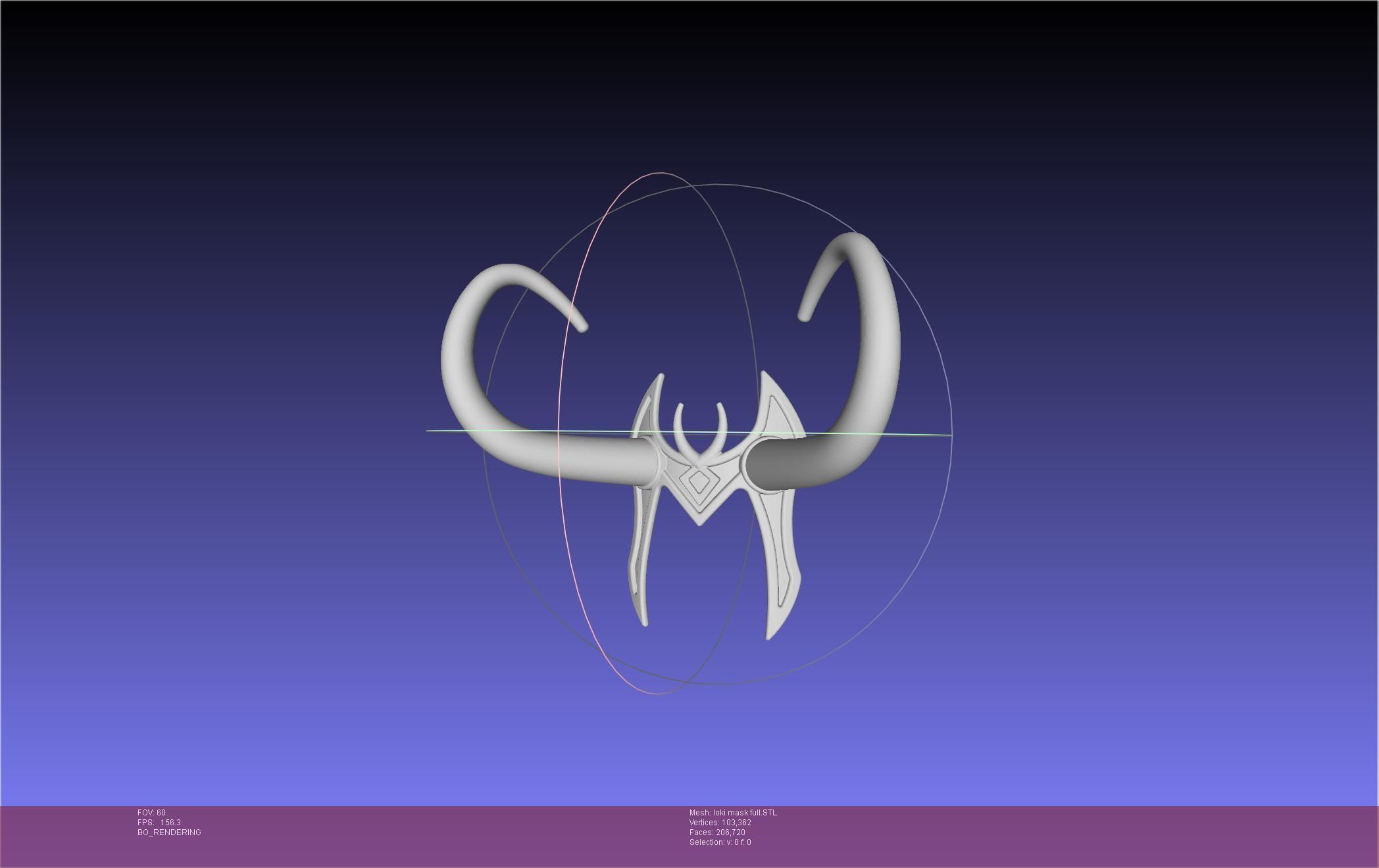 Marvel Lady Loki Mask Printable Assembly 3D print model_8