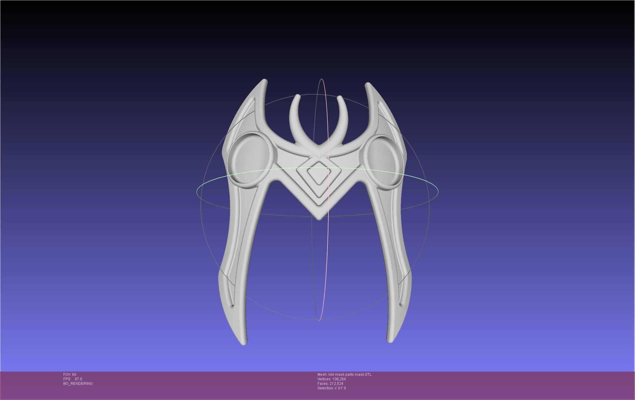 Marvel Lady Loki Mask Printable Assembly 3D print model_58