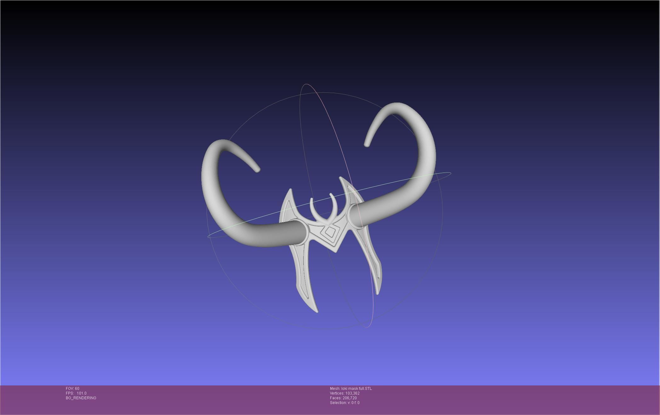 Marvel Lady Loki Mask Printable Assembly 3D print model_2