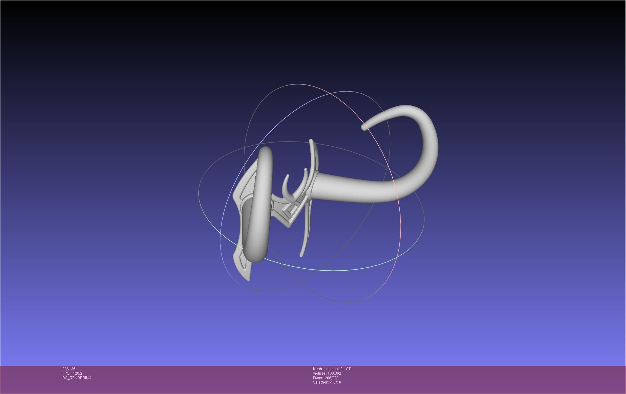 Marvel Lady Loki Mask Printable Assembly 3D print model_41