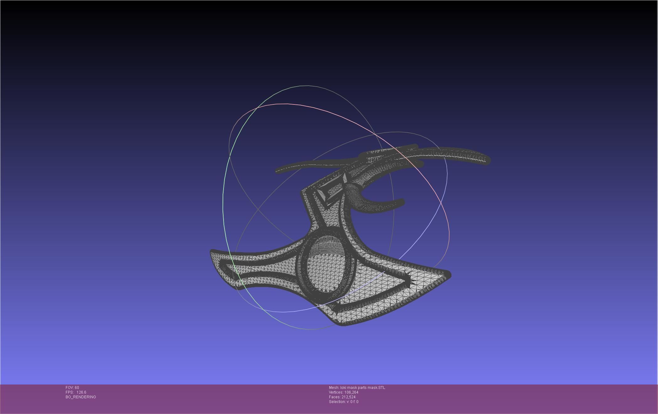 Marvel Lady Loki Mask Printable Assembly 3D print model_75