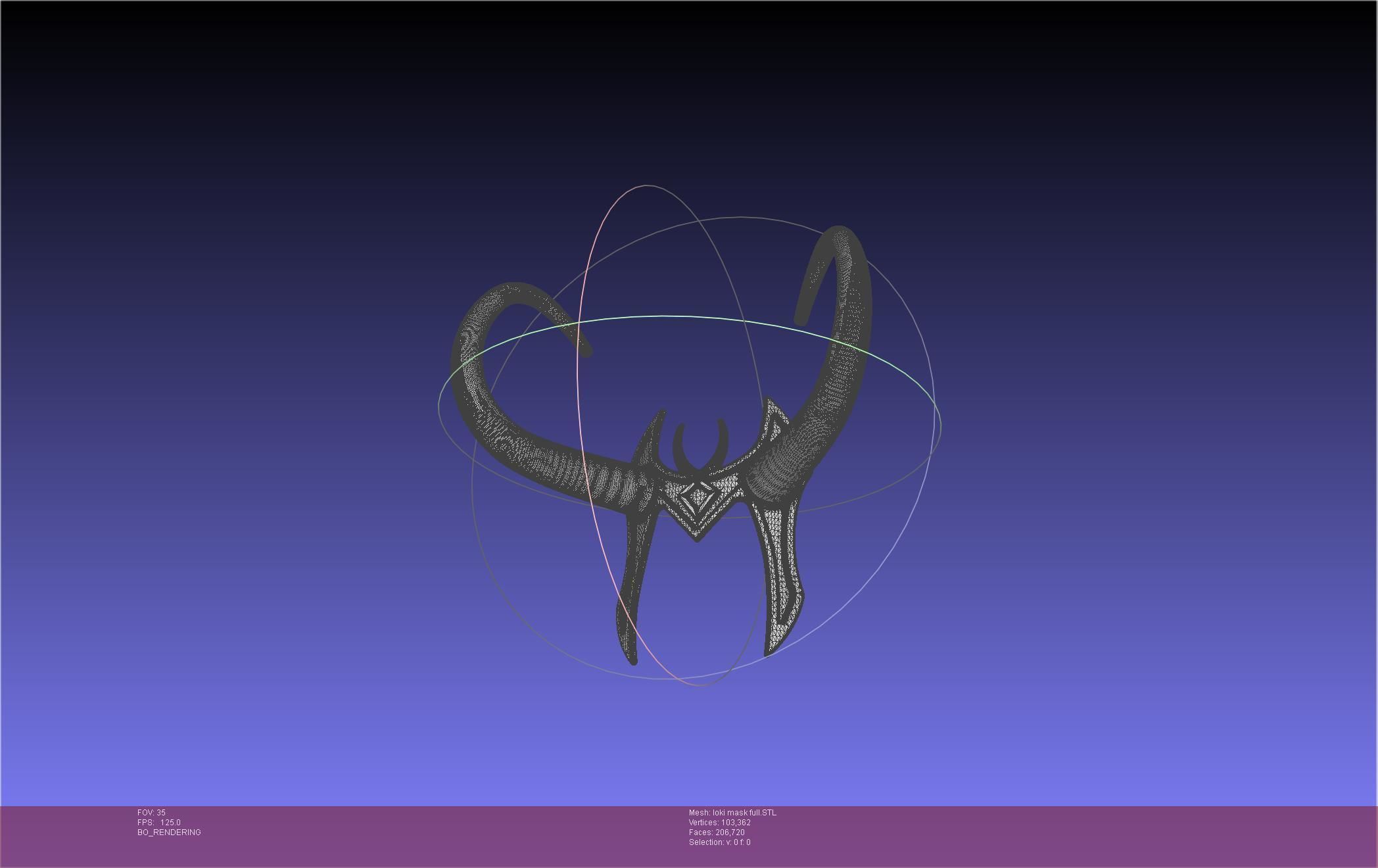 Marvel Lady Loki Mask Printable Assembly 3D print model_36