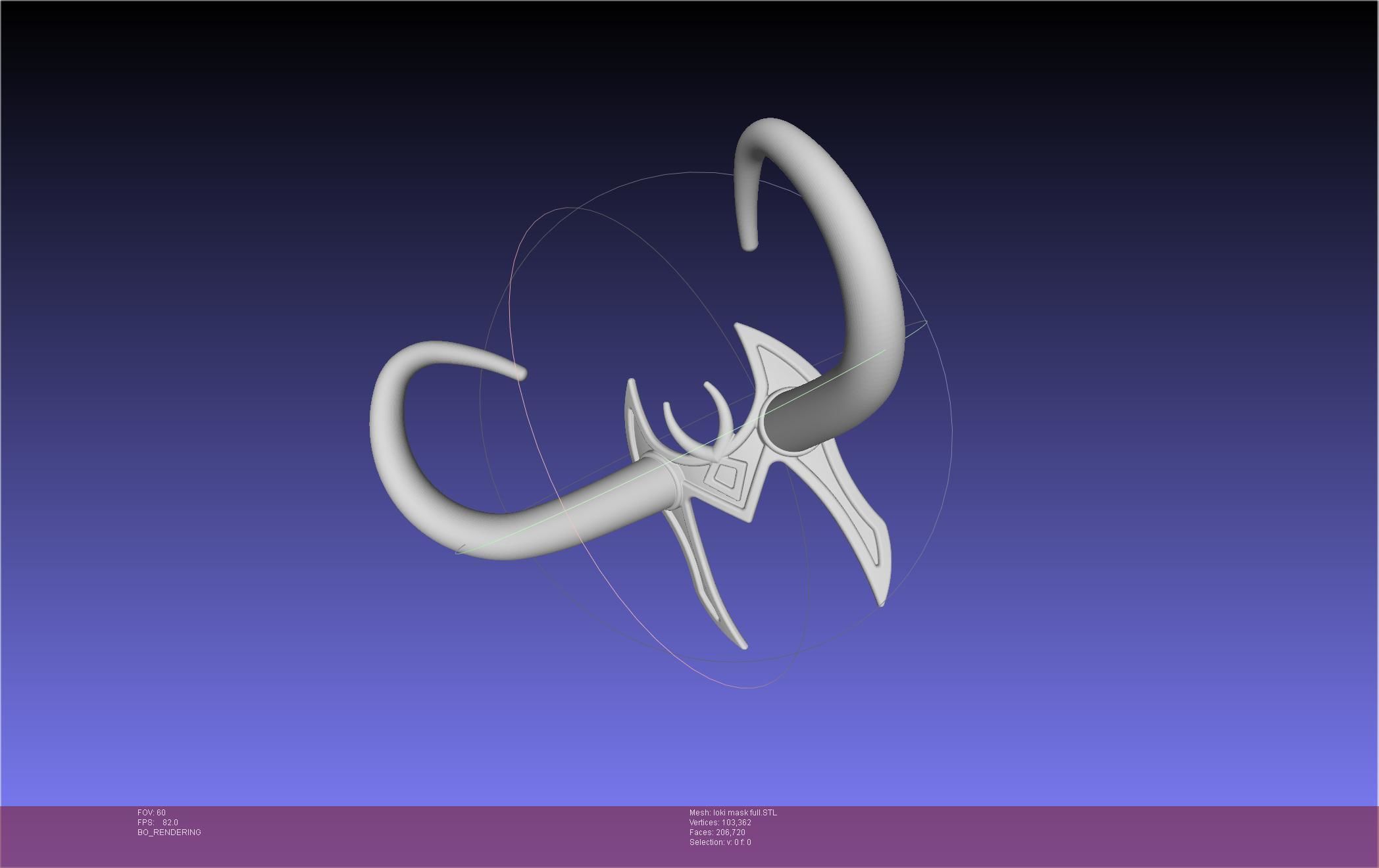 Marvel Lady Loki Mask Printable Assembly 3D print model_1