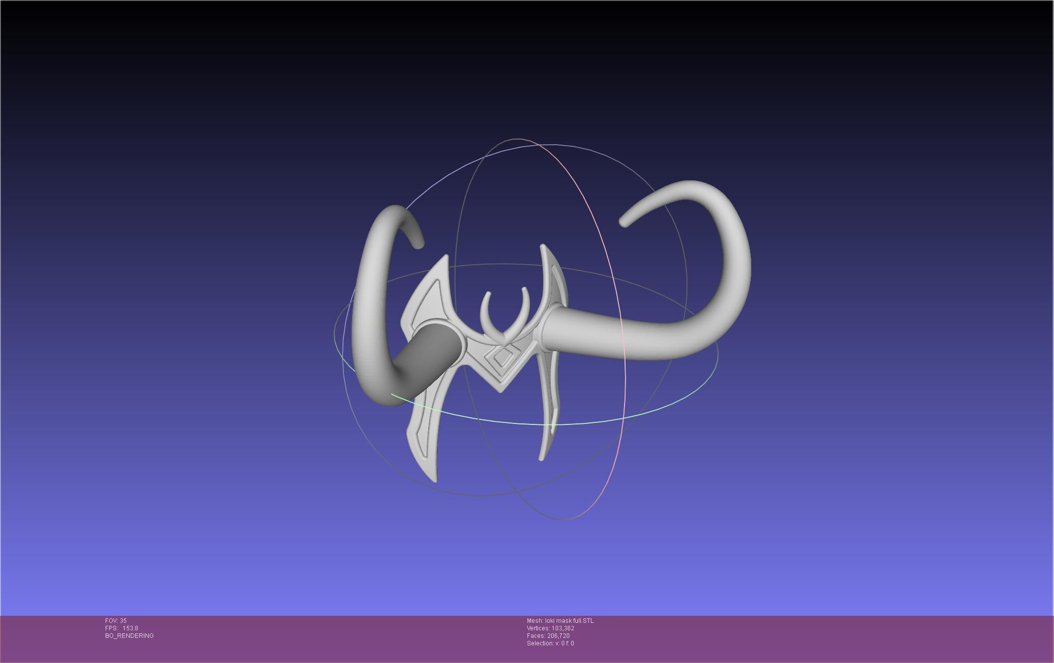 Marvel Lady Loki Mask Printable Assembly 3D print model_42