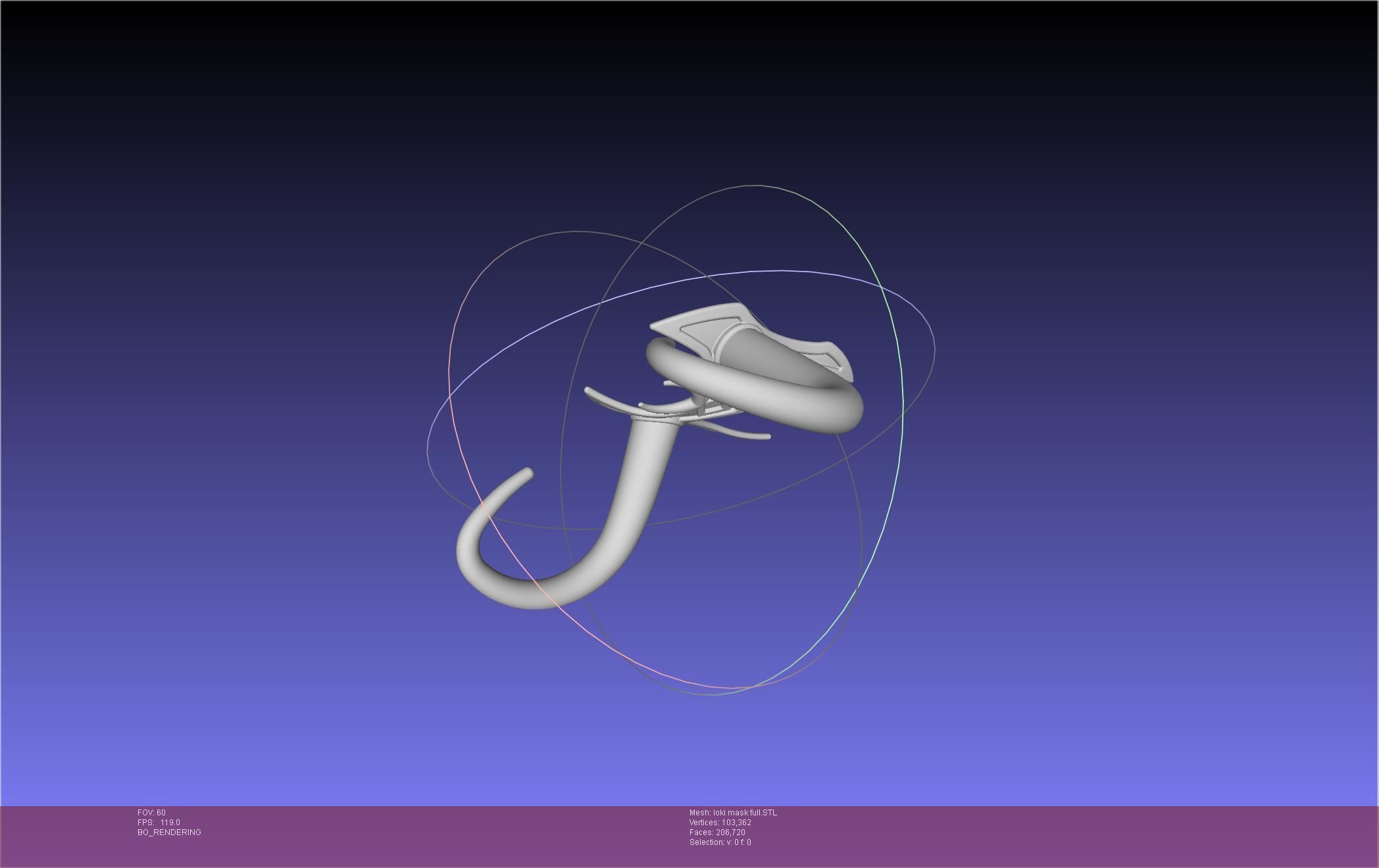 Marvel Lady Loki Mask Printable Assembly 3D print model_16