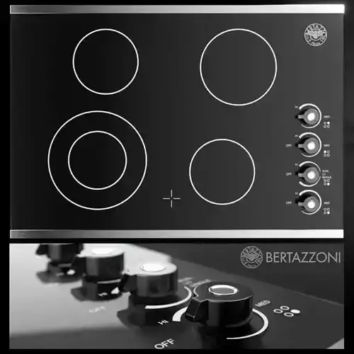 Hob - Cooktop P304CERNE - by Bertazzoni  3D model