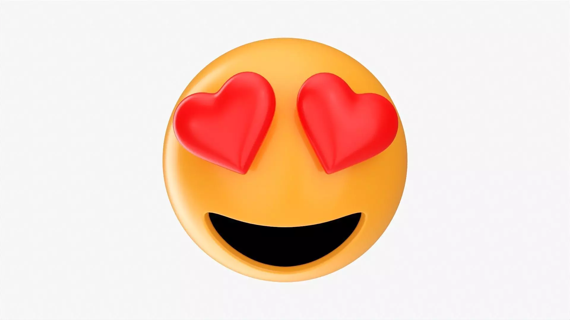 Emoji 052 Large smiling with heart shaped eyes 3D model_0