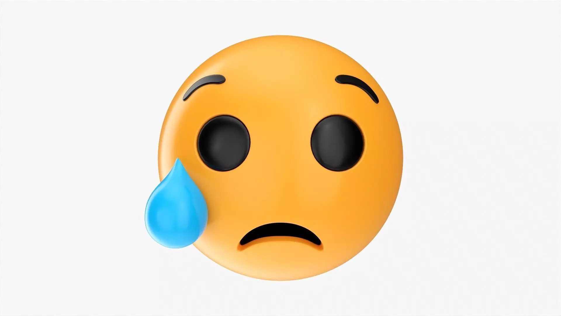 Emoji 053 Crying with tear 3D model