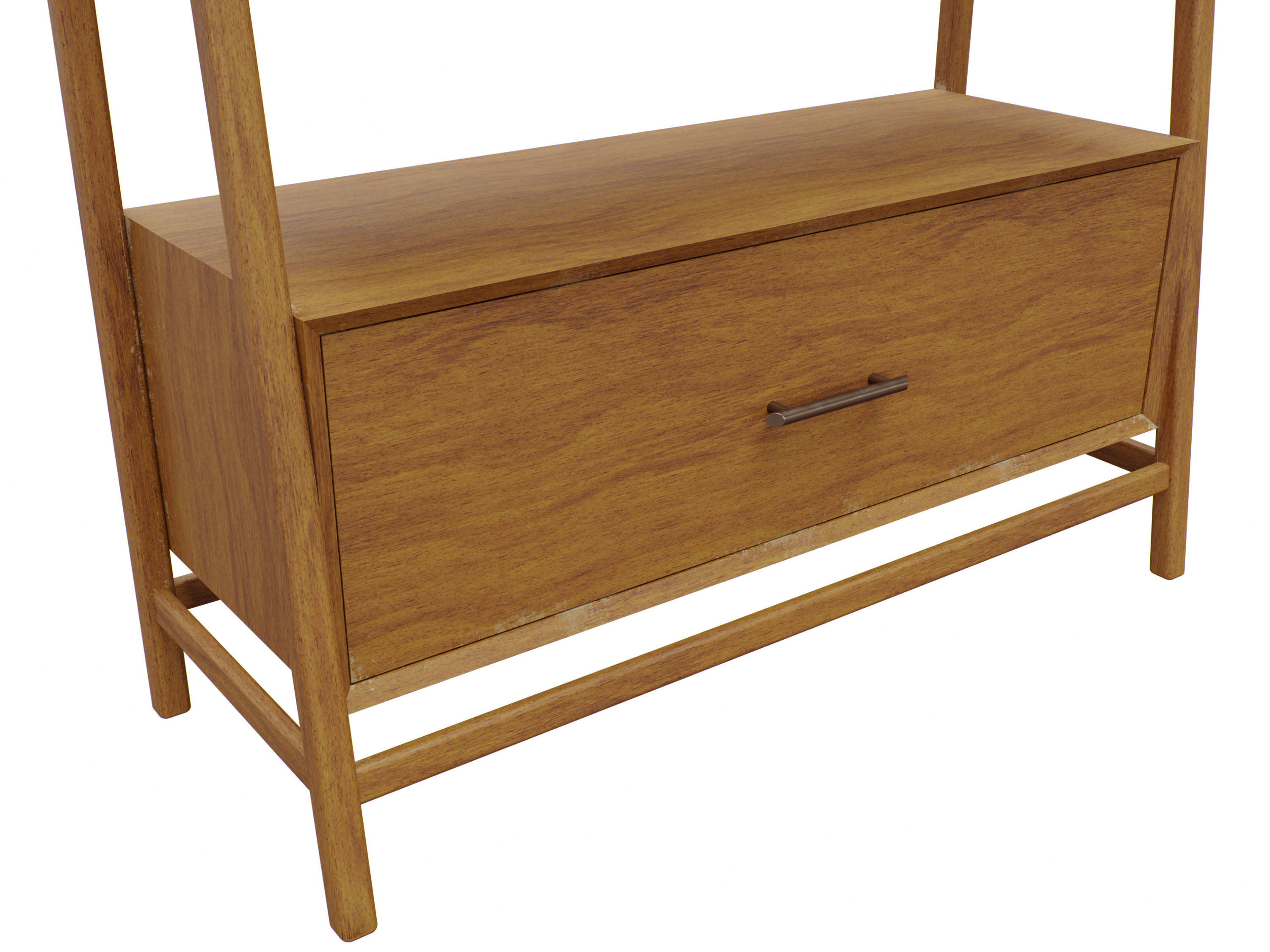 Midcentury Bookshelf 3D model_6