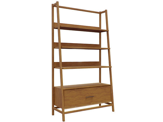 Midcentury Bookshelf 3D model
