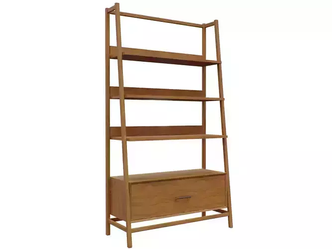Midcentury Bookshelf 3D model