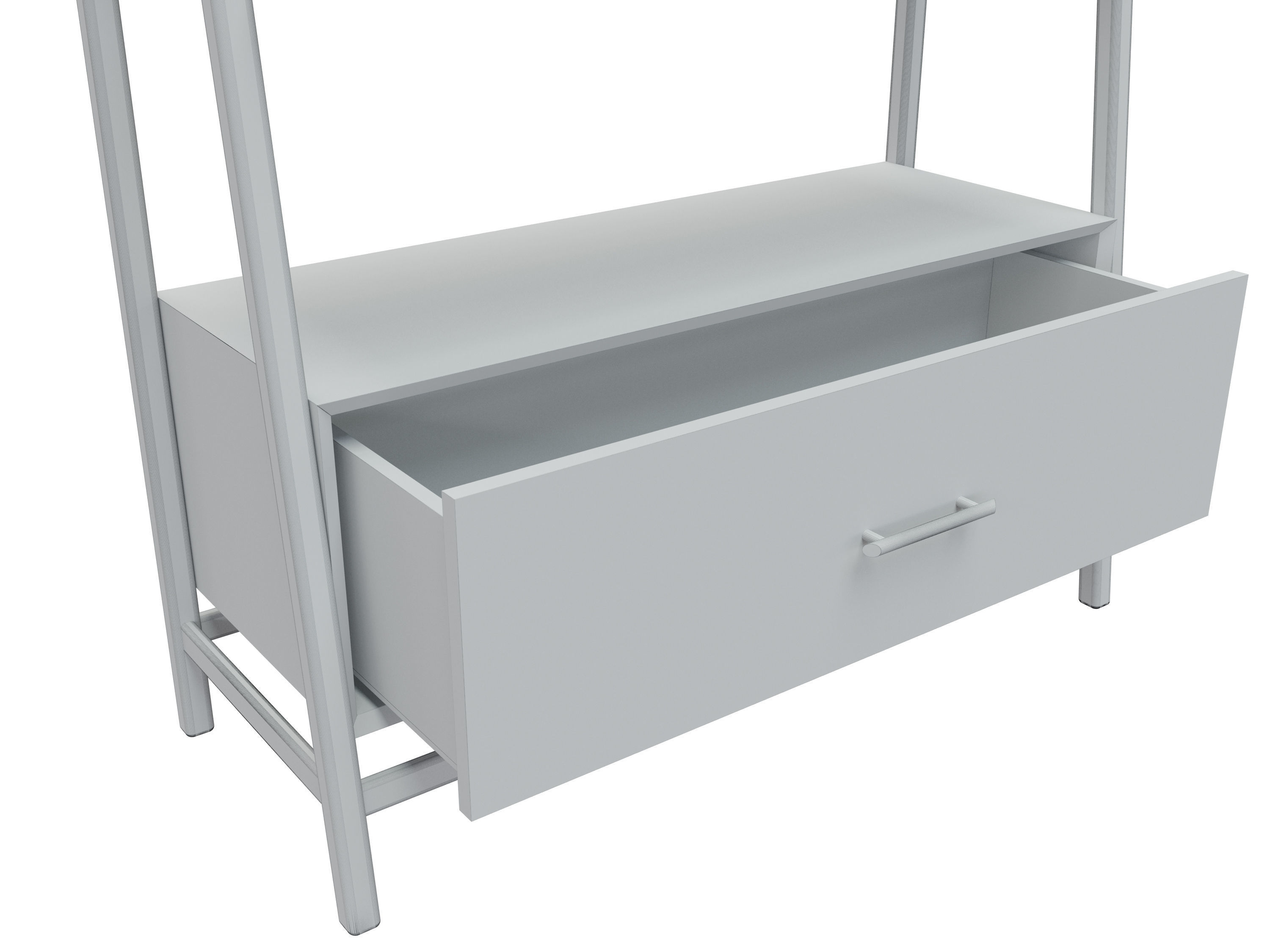 Midcentury Bookshelf 3D model_7