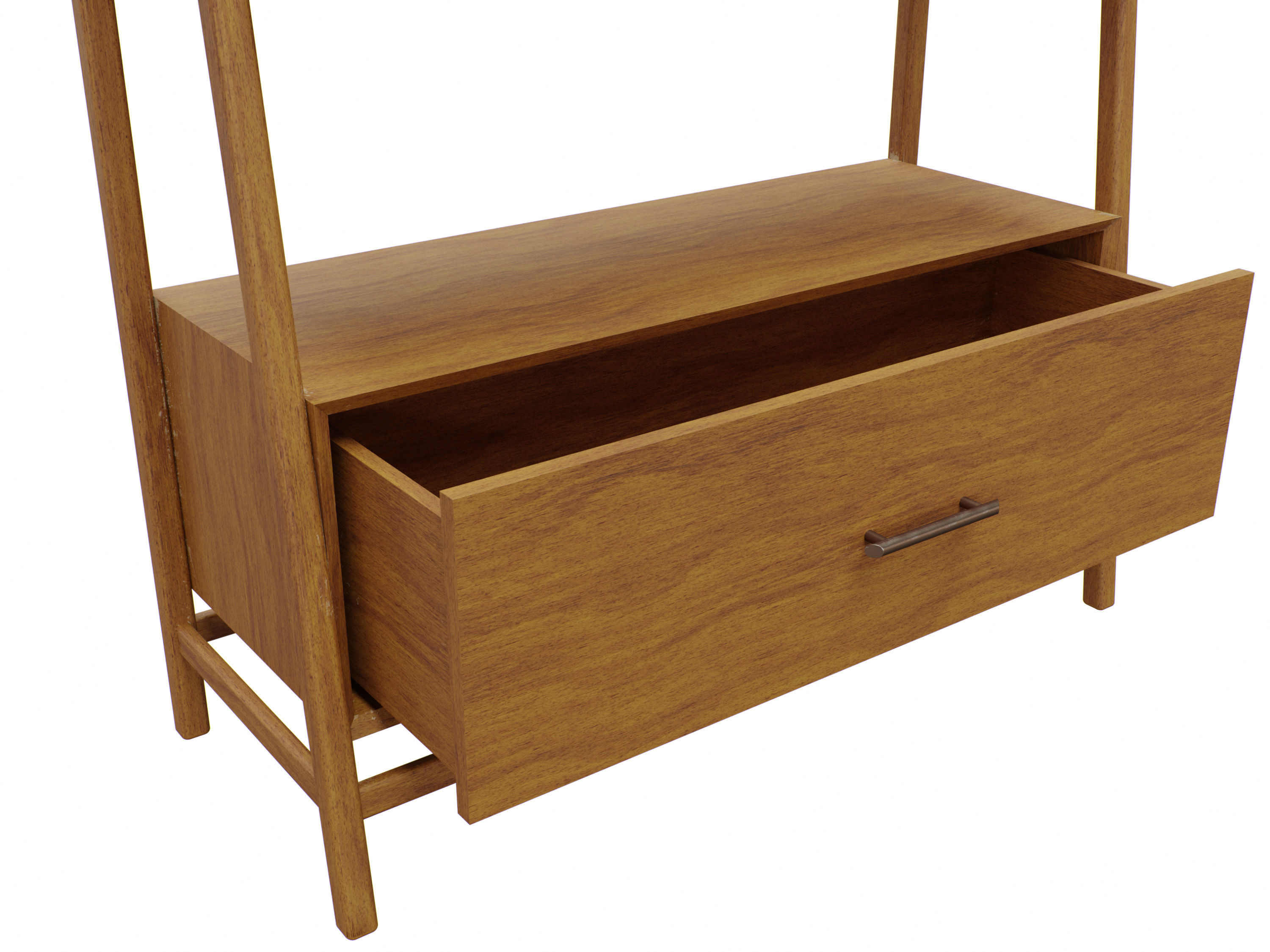 Midcentury Bookshelf 3D model_9