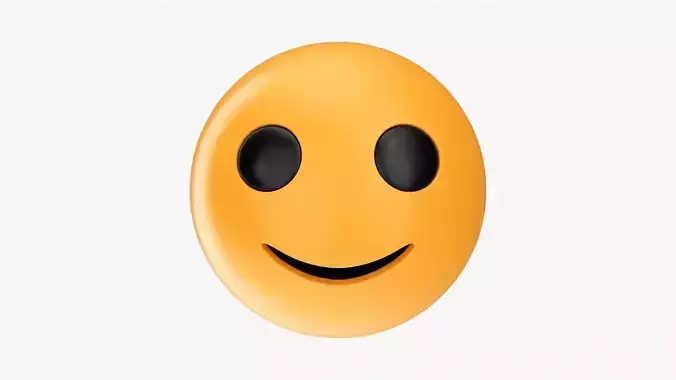 Emoji 054 Smiling 3D model