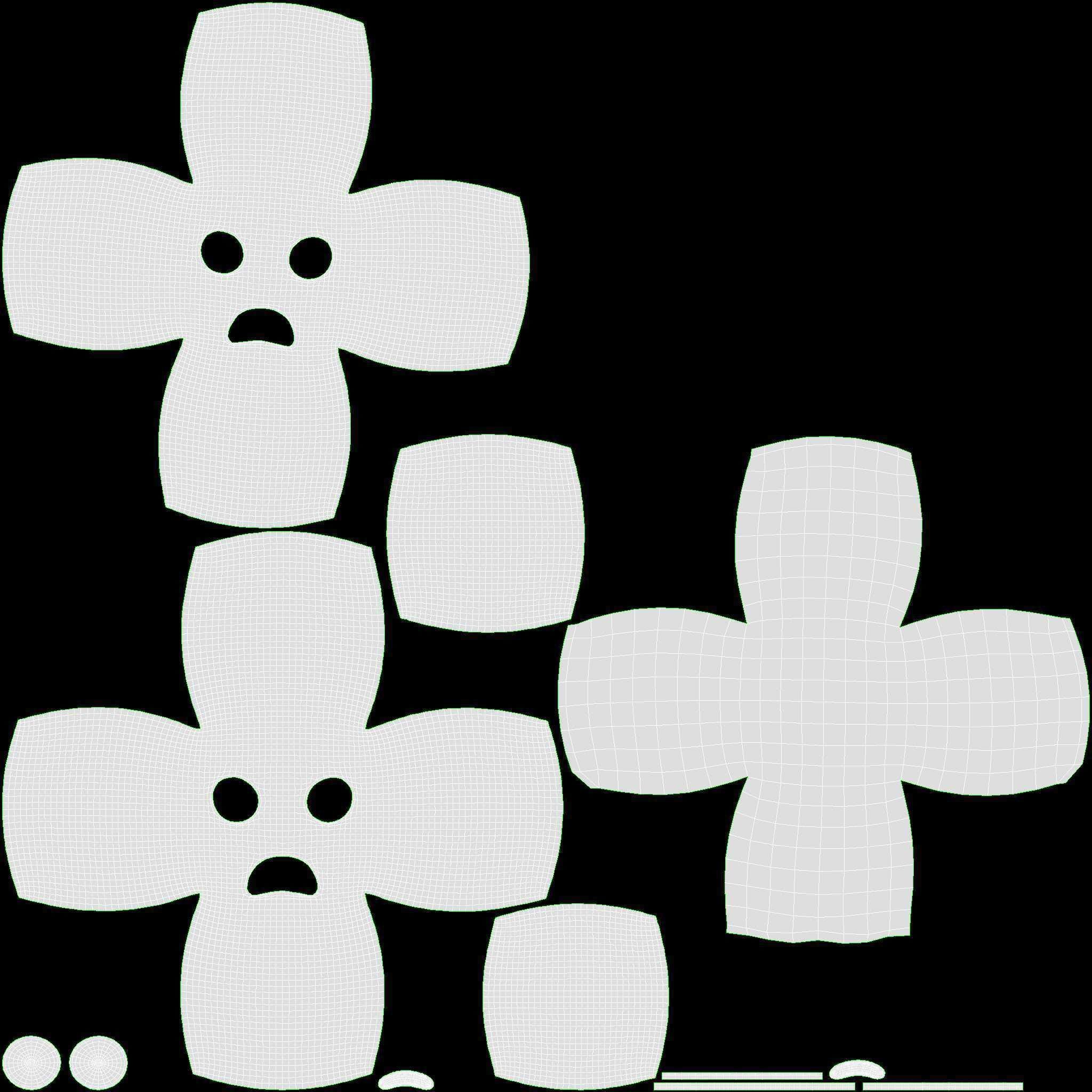 Emoji 055 Anguished 3D model_6