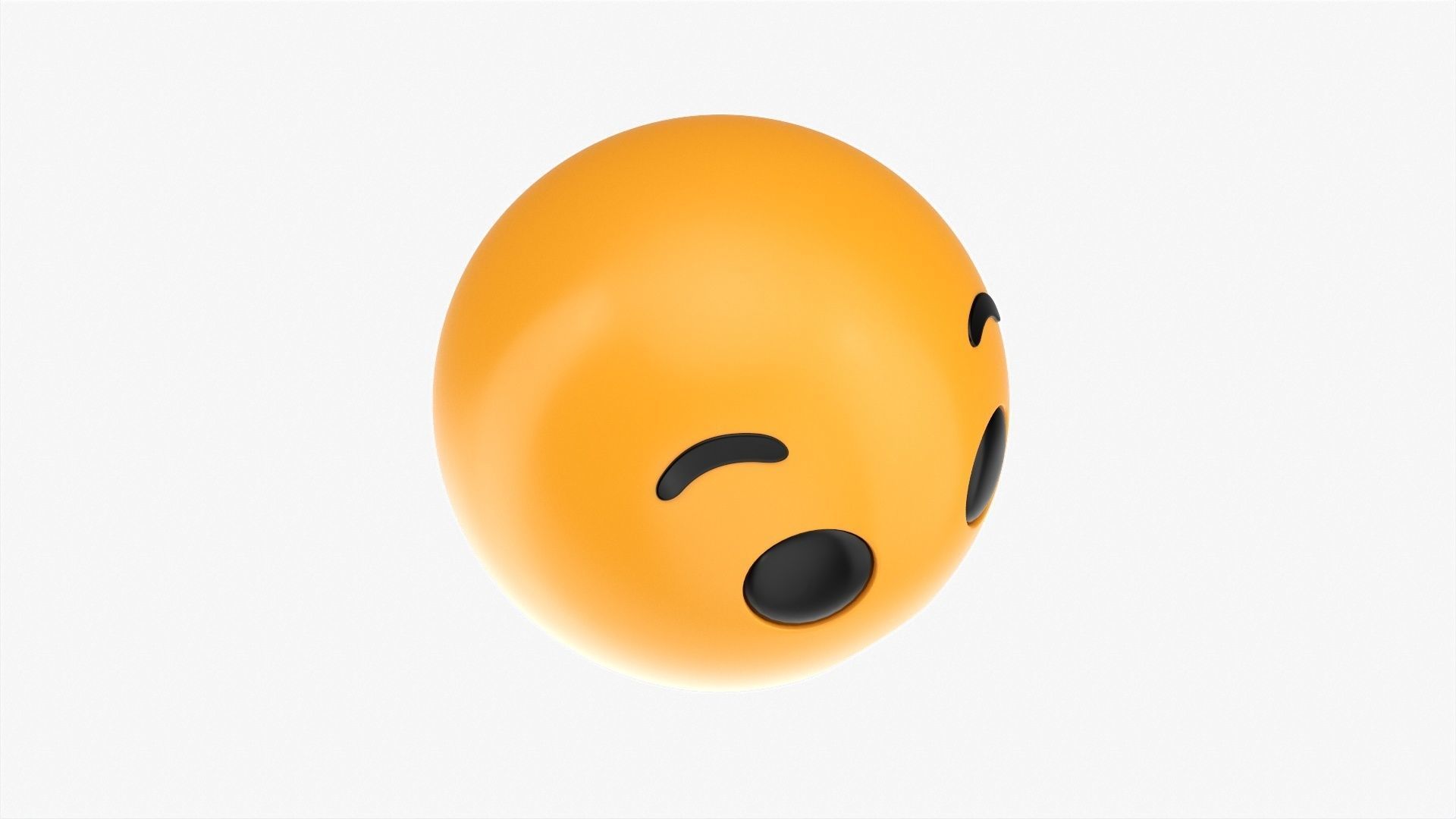 Emoji 055 Anguished 3D model_3