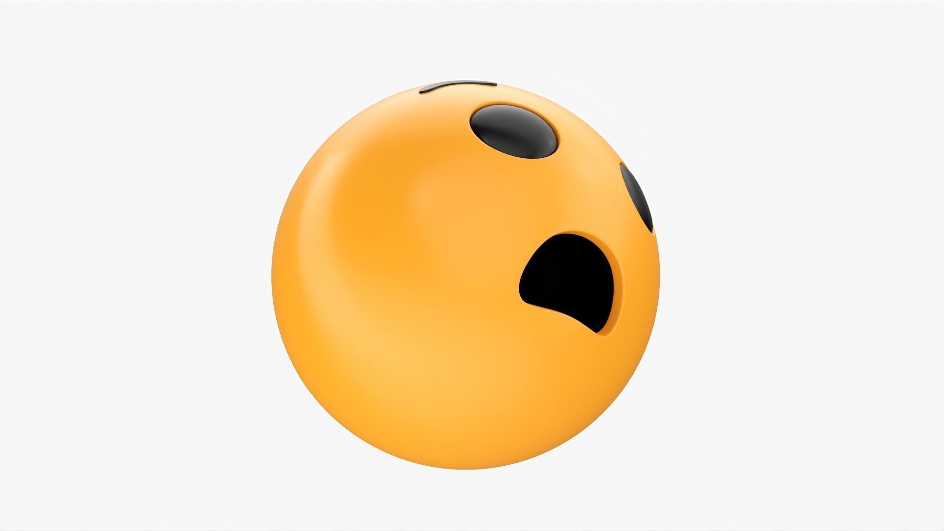 Emoji 055 Anguished 3D model_4