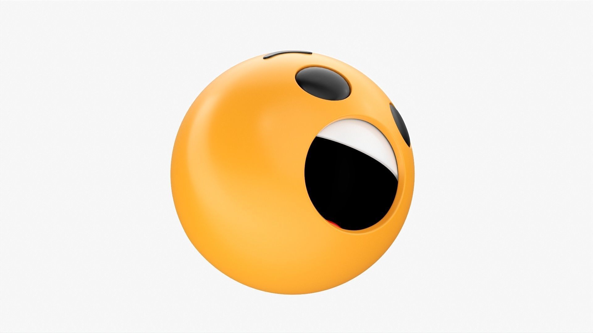 Emoji 057 Astonished with teeth and tongue 3D model_4